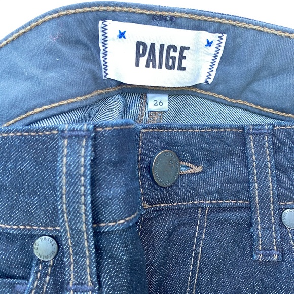 Paige Womens Jeans Manhattan Dark Wash - Picture 3 of 6